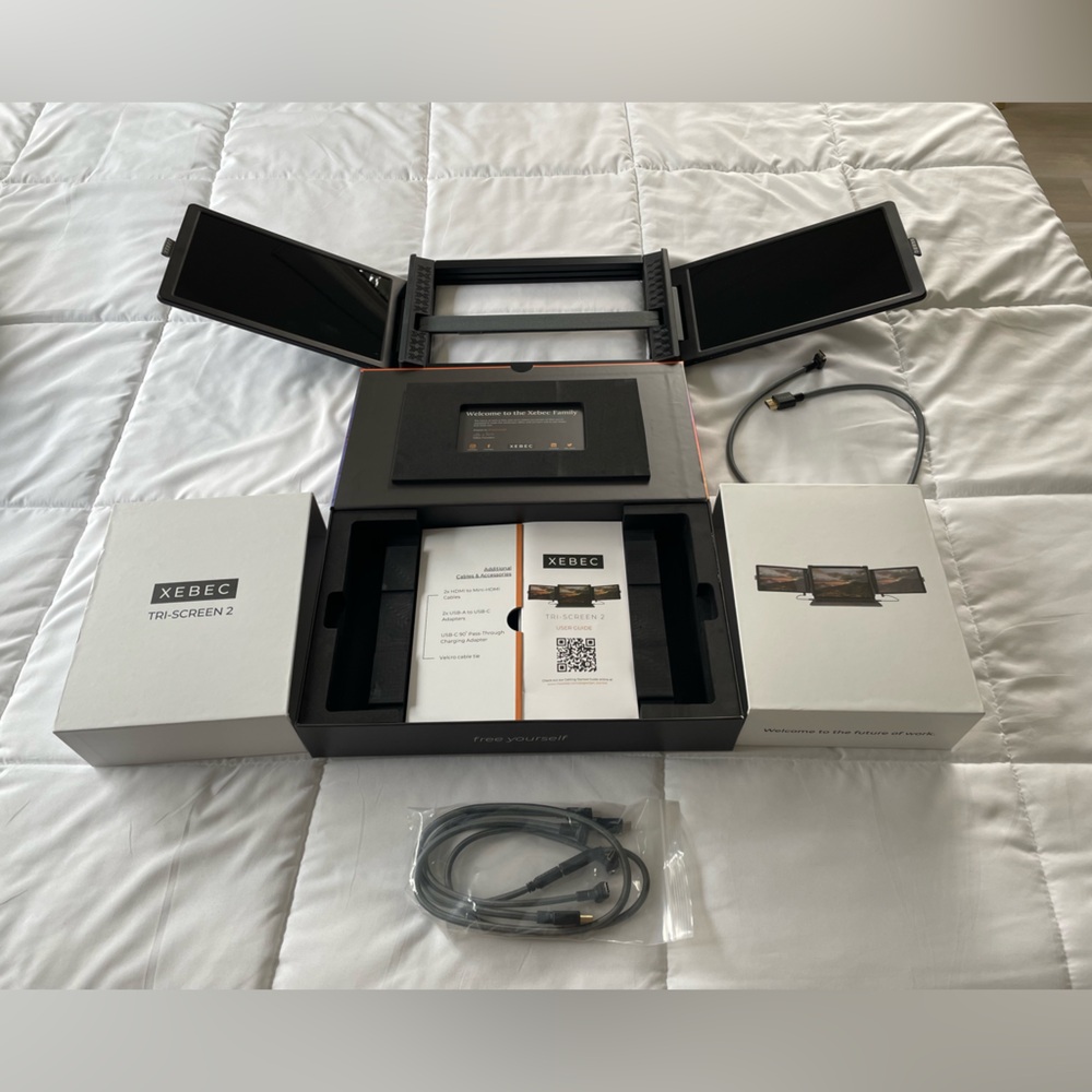 Xebec Tri-Screen 2 - 10.1" Portable Laptop Monitor